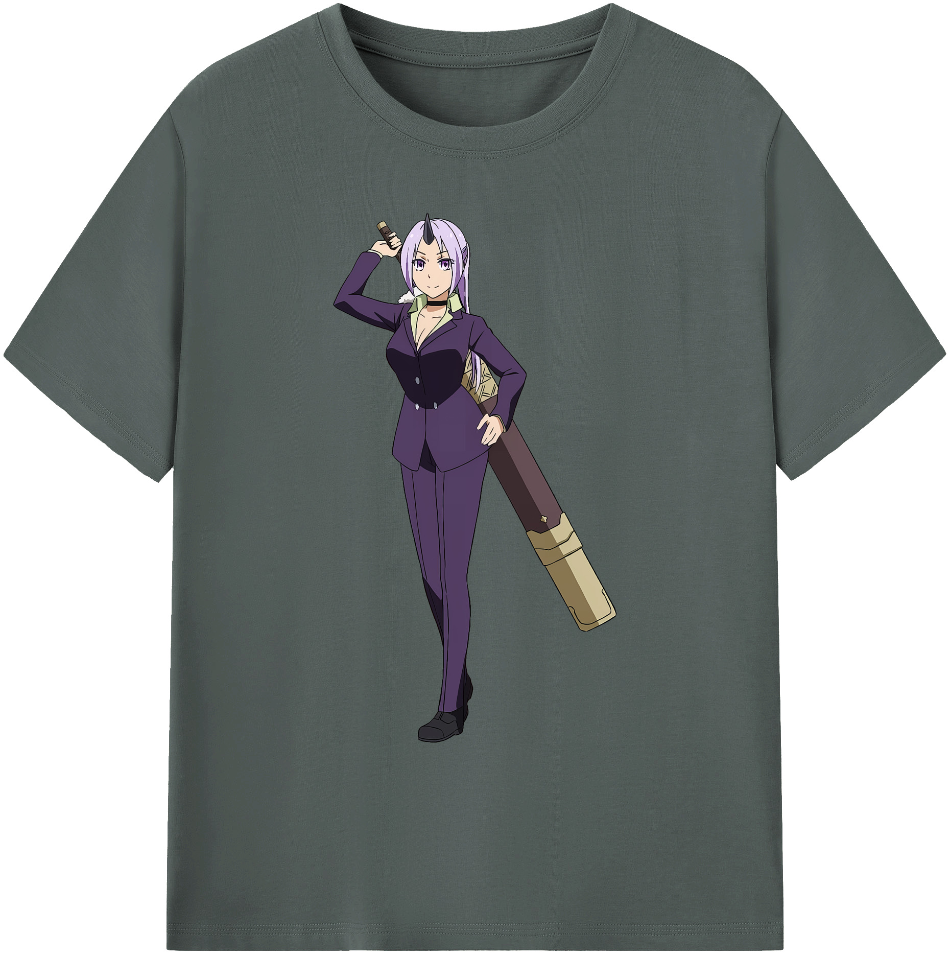 （画像用） 転スラ Regarding Reincarnated to Slime 綿100％ メンズ半袖Tシャツ｜肌触りやわらか＆通気性